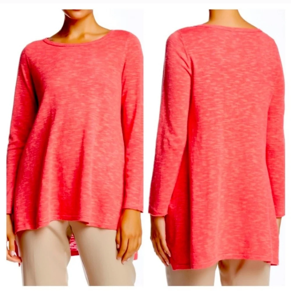 Eileen Fisher Flora Organic Linen and Cotton Blend Top - Picture 7 of 10